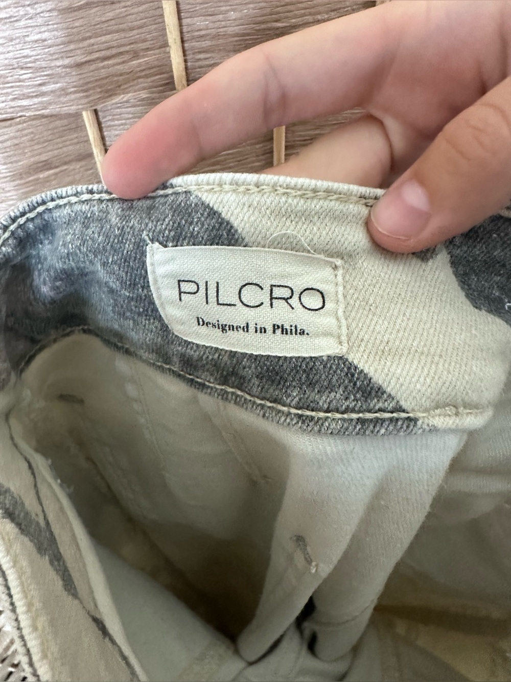 Anthropologie Pilcro The Skipper High-Rise Crop Camo Wide-Leg Pants - Size 25 - Picture 8 of 13